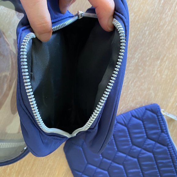 Aimee Kestenberg Blue Quilted Cosmetic Bag Set - Picture 6 of 6